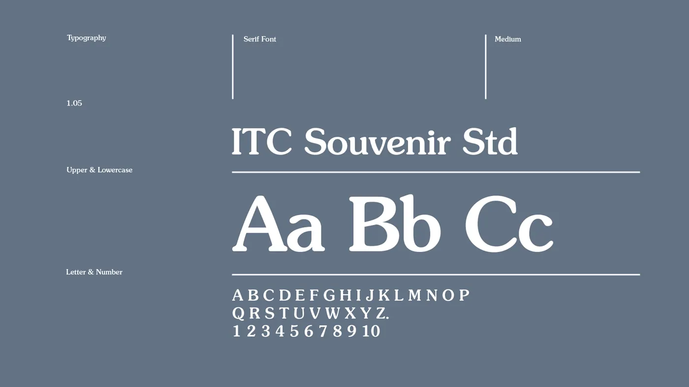 SelfCheck typography specimen in ITC Souvenir Std